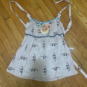 Free people summer shirt with open back